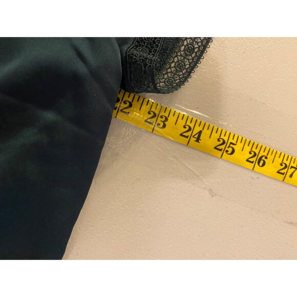 J Crew Ruffled Neck Blouse Lace Trim Short-Sleeve XL Lightweight - Picture 8 of 9